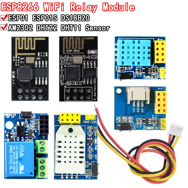 Ds18B20 - Module de relais WiFi ESP8266 5V