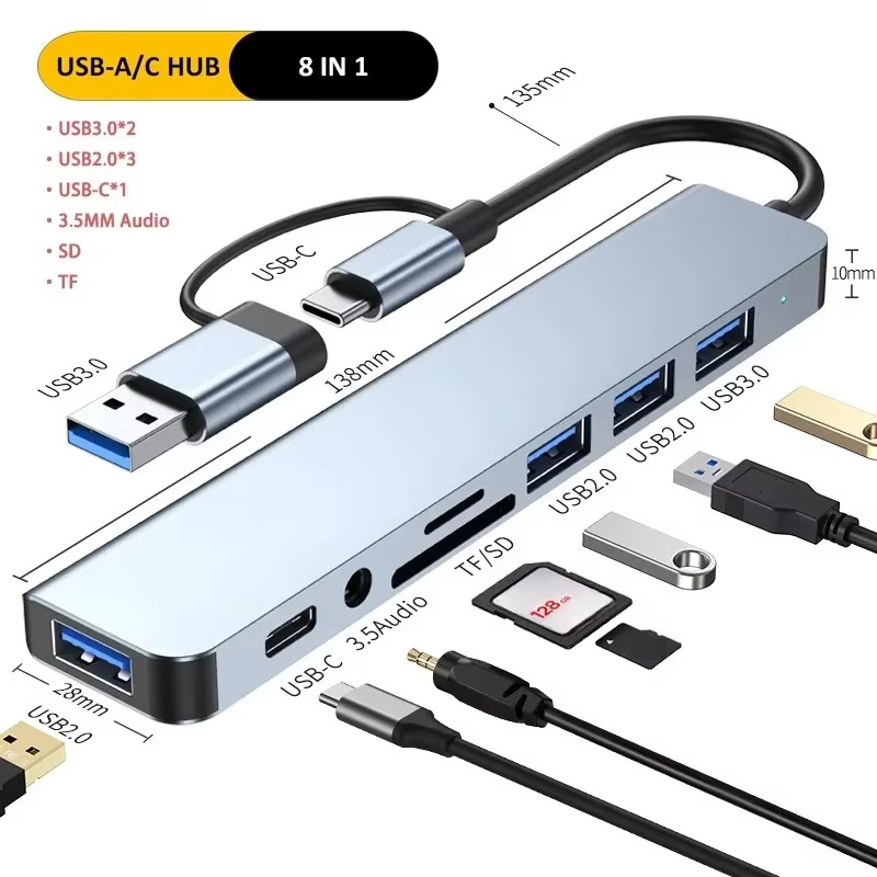 Sd Card Module - Hub USB Type C 8 en