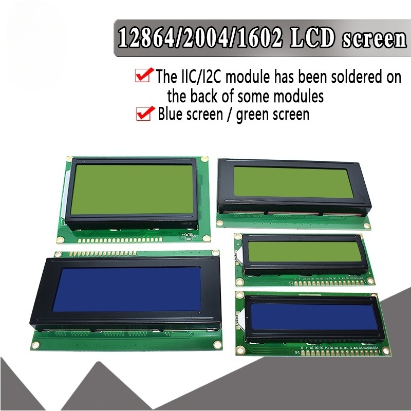 Lcd 1602 - Module LCD 1602 2004, écran bleu-vert