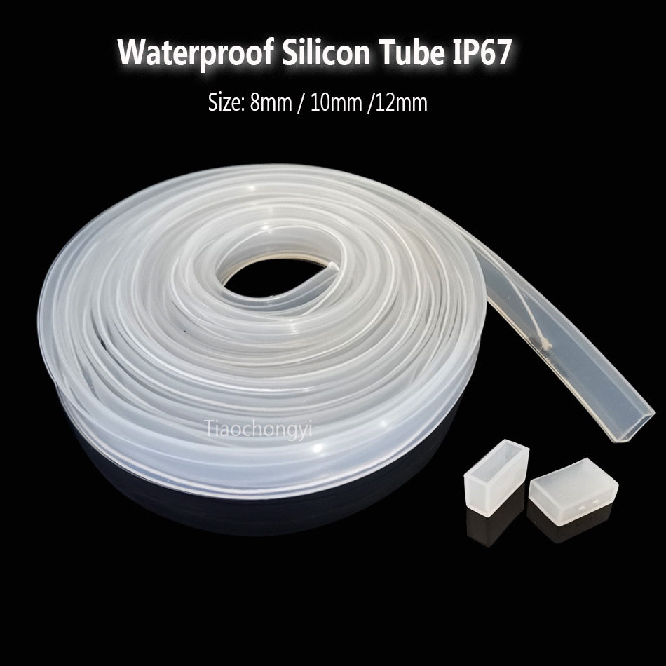 Ws2812B - Tube en silicone Transparent, 8mm 10mm