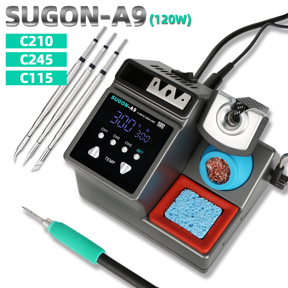 Soldering Iron Temperature Probe - Station de soudage SUGON-A9, pointe de