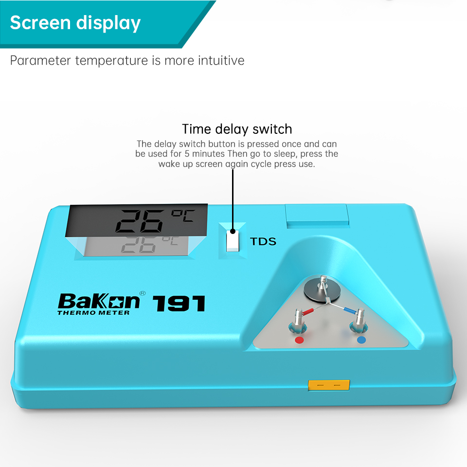 Bakon BK191 Thermomètre testeu - Soldering Iron Temperature Probe avis et prix