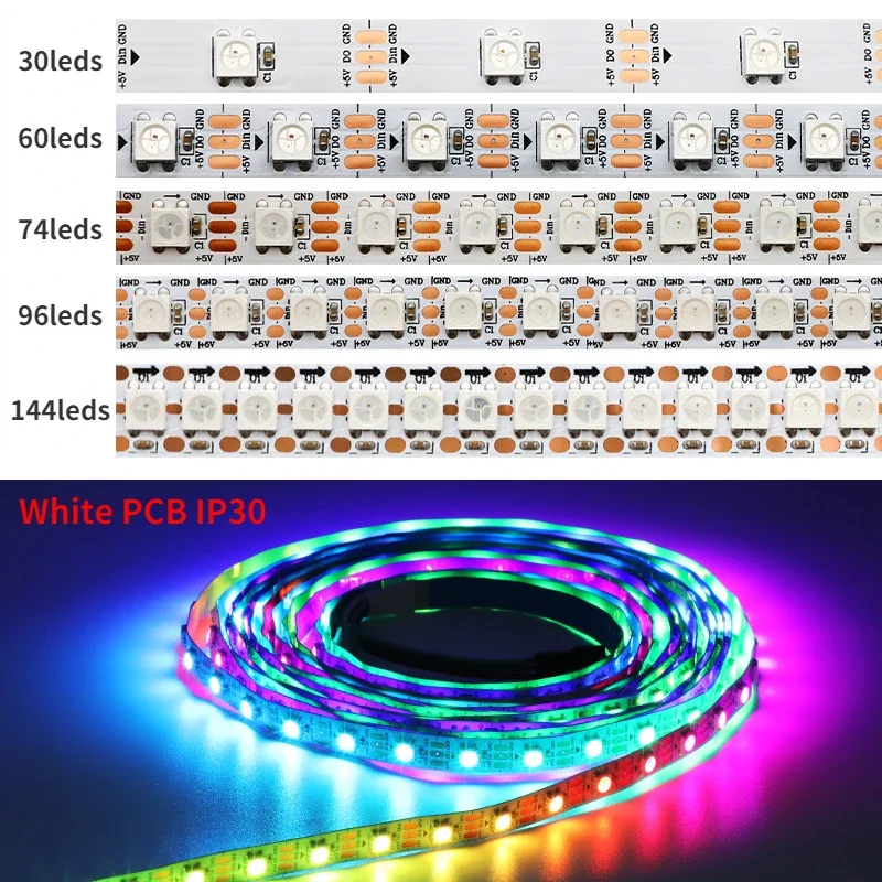 Bande lumineuse Led intelligen - Ws2812B Strip 5V avis et prix