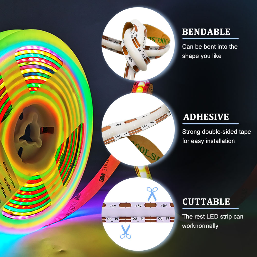 Bande lumineuse LED COB adress - Neopixel avis et prix