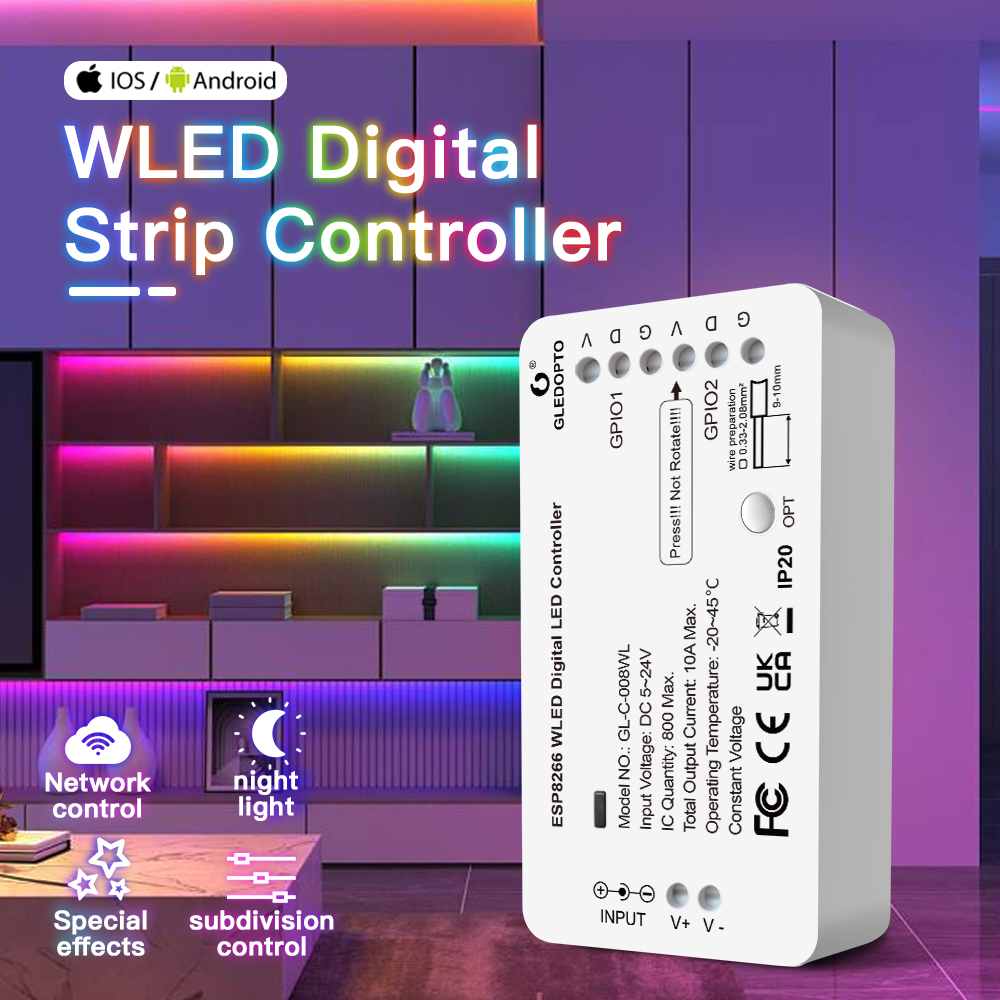 Contrôleur de bande lumineuse  - Ws2812B Strip 5V avis et prix