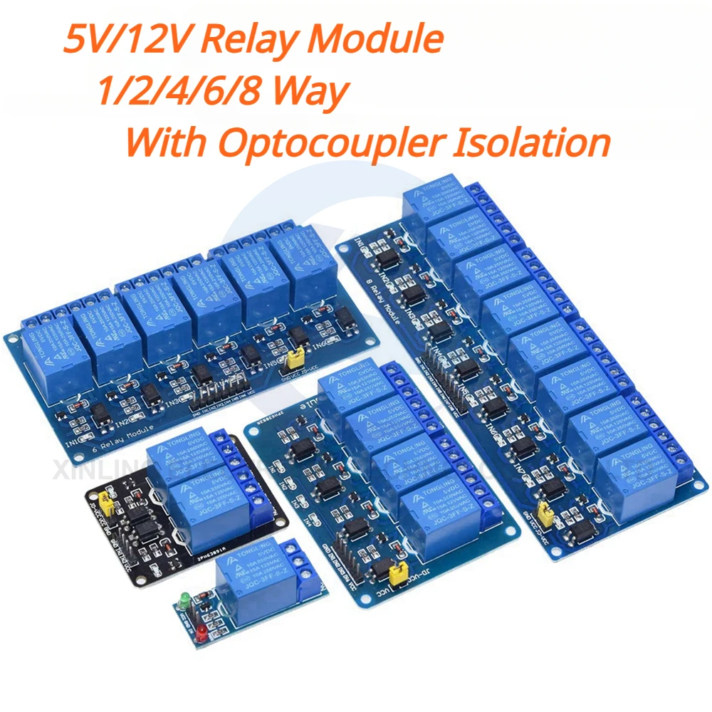 Module de relais 5/12V 1/2/4/6 - Relay Module 4 Channel avis et prix
